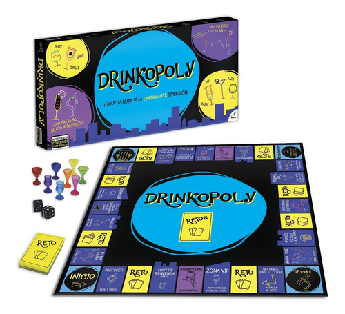 Juego De Mesa Interactivo Drinkopoly Jca1662 45 Retos!!!