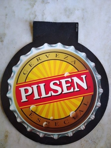 Cartel Publicidad Cerveza Pilsen Circular, Carton