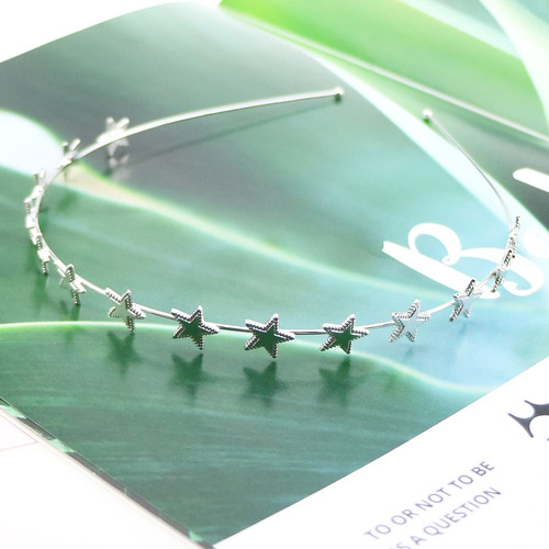 Set De 2 Diademas De Estrellas Doradas Y Plateadas