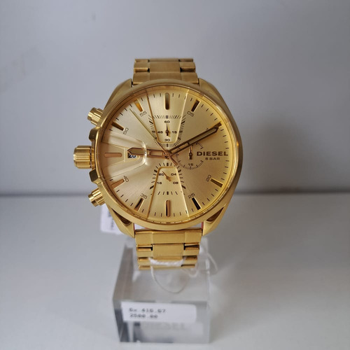 Relógio Diesel Masculino Dourado Dz4475/1di