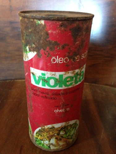 Lata Antiga De Azeite Óleo Violeta Não Nescau (Usado)