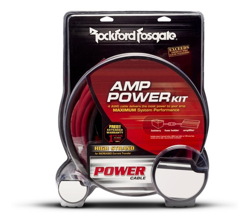 Kit De Instalación Rockford Fosgate Rfk4x Calibre 4 Awg