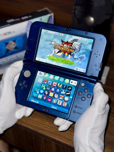 New Nintendo 3ds Xl Monster Hunter G Completo Como Nuevo Azul (Usado)