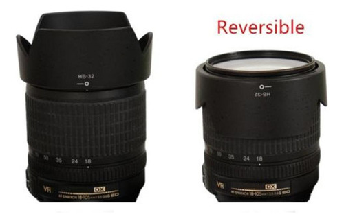 Capucha Para Lente Hb-32 Compatible Con Nikon Dx Af-s