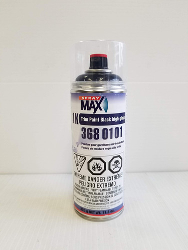 Spray Max Pintura Moldura Negro Brillante