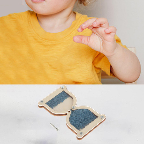 6 Wooden Hourglass Busy Board Accessory Educational Toy For