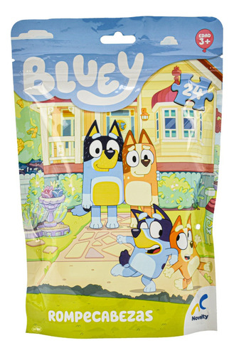 Rompecabezas Bluey Bolsa Foil 24 Piezas Novelty