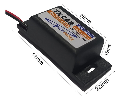 Tx Car 433mhz Long Range Portão Automa Garen Ppa Seg 10 Unid