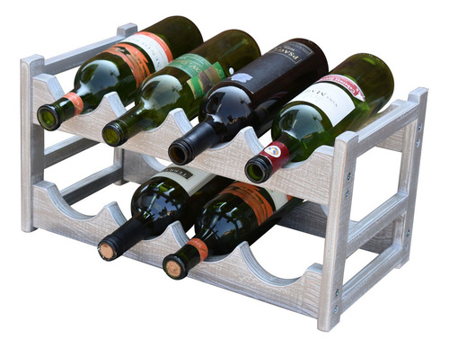 Cava De Vino 100% Madera Para 8 Botellas Hogare | Funcional Vintage