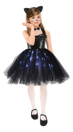 Elegant Dress For Niña Fiesta With All Led Luces