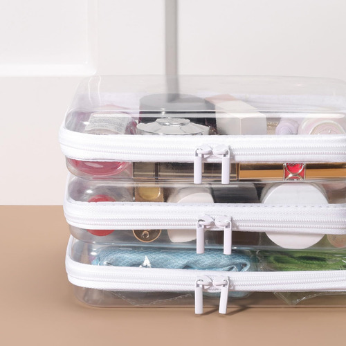 Neceser Aseo Transparente,bolsa Cosméticos Impermeable
