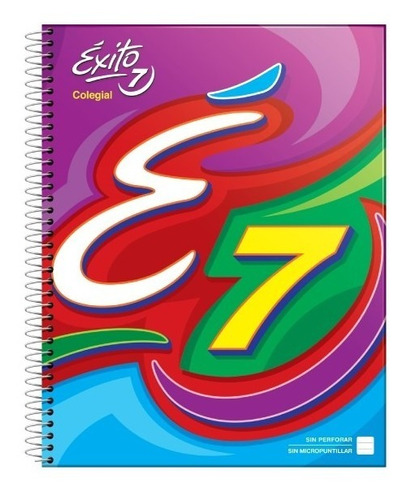 Cuaderno Exito E7 Espiralado 100 Hojas Rayado Tapa Carton