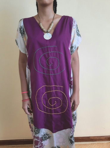 Imagem 5 de 6 de Vestido Kaftan Feminino Tecido Joli