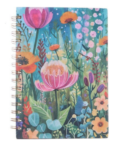 Libreta Cuaderno Notas Agenda A5 21x14 Cm Flowers