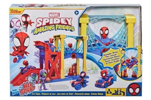 Spider-man Spidey Amazing Set Persecución Urbana Marvel