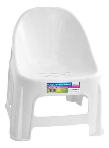 Poltrona Cadeira Conforto Infantil Paramount Coloridas Cor Branco