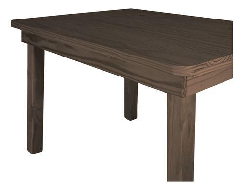 Mesa Comedor Para Cocina 120x80 Estilo Moderno Color Nogal