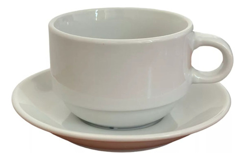 Juego De Tazas Té Capuchino + Platillos Porcelana Wellington