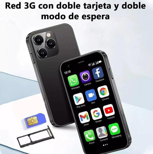 Mini Teléfono Para Estudiantes Android Sim Dorado Claro