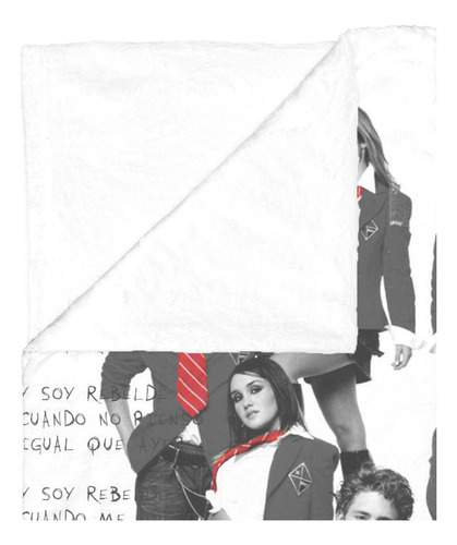 Cobija Frazada Matrimonial Rbd Rebelde Tour De Alta Calidad Rbd