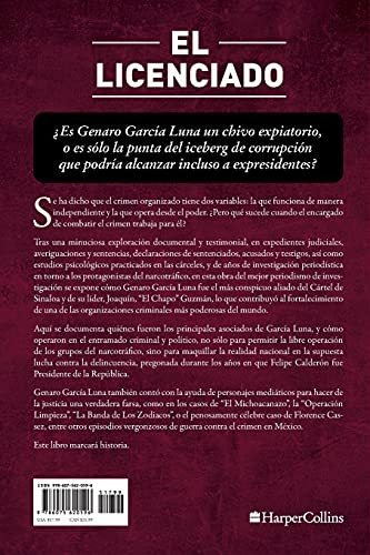 Ellicenciado Garcia Luna, Calderon And The Narco, De Lemus, J. Jesus. Editorial Harpercollins, Tapa Blanda En Español, 2021