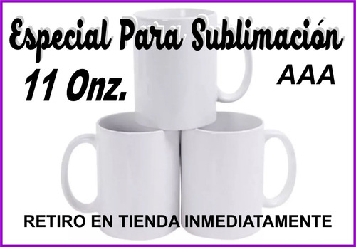 Tazas Blancas Para Sublimar Aaa