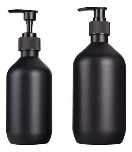 Jabón Líquido En Botella De Jabón Negro Mate De 300/500 Ml
