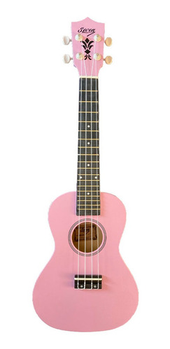 Imagem 3 de 8 de Ukulele Rosa Seven Concert Suk-23 Pi C/ Capa