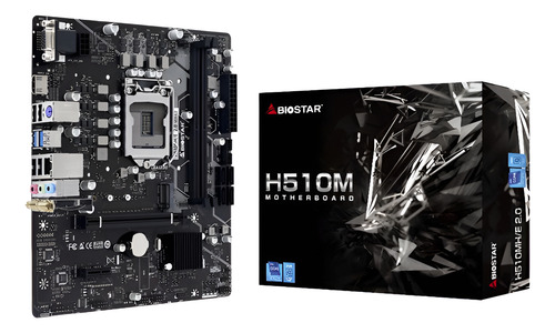 Placa Mãe Biostar H510m 2.0 Motherboard Lga 1200 Preto