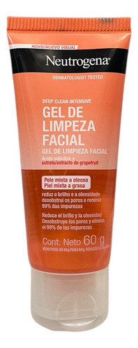 Gel De Limpieza Facial Neutrogena Deep Clean Piel Mixta 60g