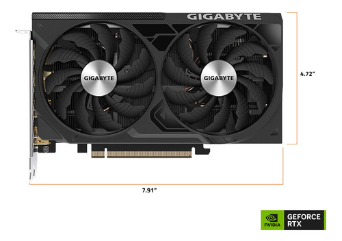 Tarjeta Gráfica Gigabyte Geforce Rtx 4060 Ti Windforce Oc 8g