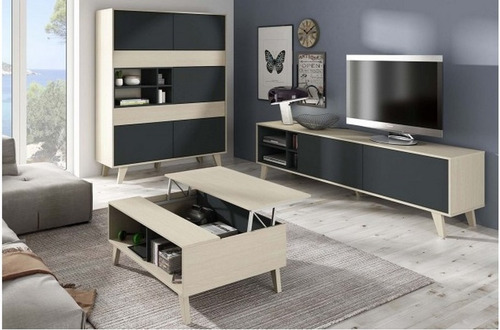 Mesa Ratona Nordica Moderna Melamina Extensible Elevable R2