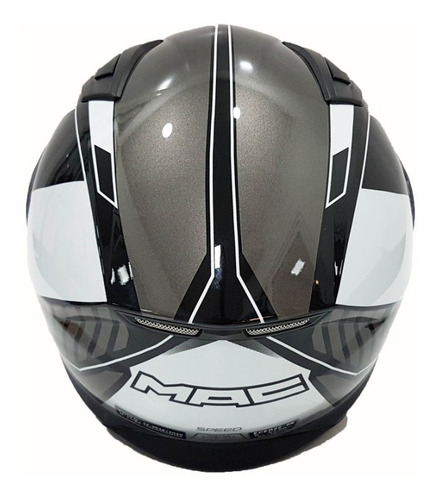 Imagen 4 de 5 de Casco Moto Integral Mac Speed Dash Gloss Solomototeam