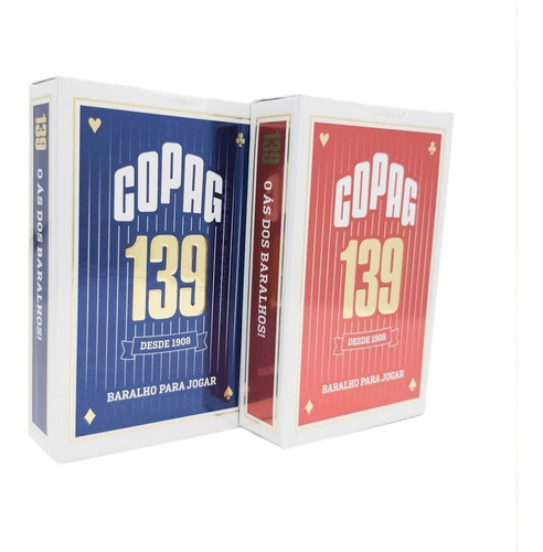 Baralho Copag 139 Tradicional Naipes Tamanho Normal Kit C/ 2