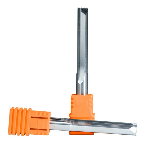 Fresa Topo Metal Duro 6mm X 22mm 2 Cortes Retos Mdf