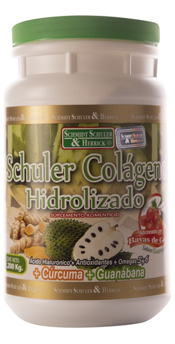 Schuler Colágeno Hidrolizado Con Goji Y Curcuma 1,2 Kg Sfn