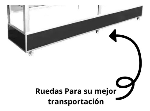 Vitrina Mostrador 1.20m Mixta 2 Entrepañs Y 12 Espacios Cuad