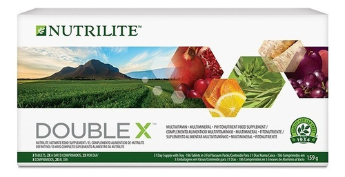 Vitaminas Y Minerales Nutrilite Double X Refill 186 Tab Sabor Sin Sabor