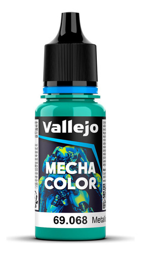 Vallejo Pintura Mecha Color Metallic Green 17 Ml Macrotec