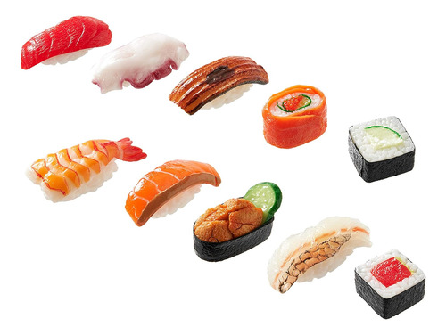 Juego De Imanes De Sushi Tipo Réplica De Sushi Con Imán Fuer