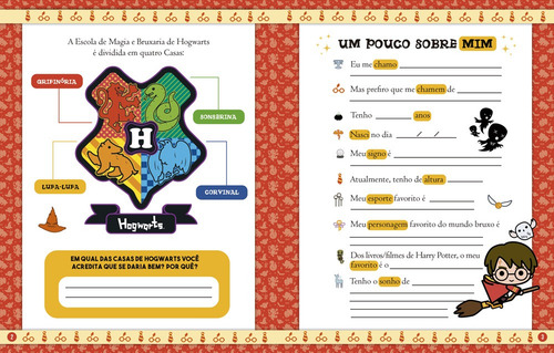 Harry Potter - Meu Diário Mágico: Não Tem Subtítulo, De Marina Evangelista. Tem Série, Vol. Volume Único. Editorial Editora Ciranda Cultural, Capa Dura, Primeira Edição Em Português, 2024