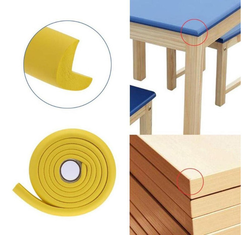 Protector De Esquinas + Borde De Mesa(8 Pzas+2 Rollos)