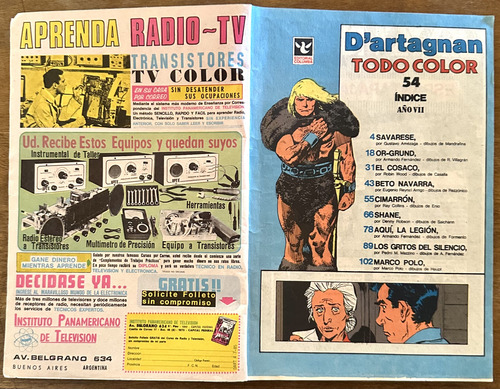 Revista Dartagnan Nro: 54 Completa Excelente Estado Leer (Usado)