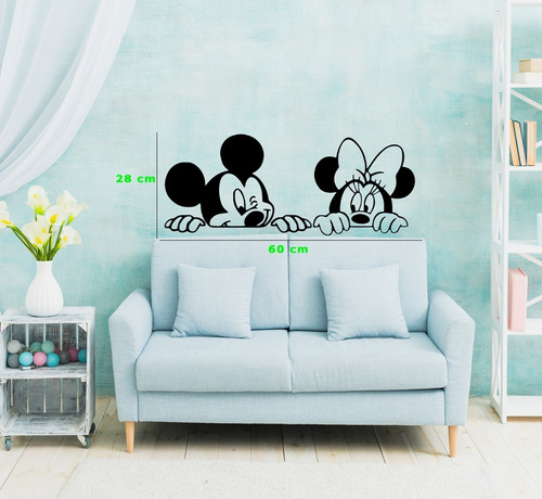 Vinil Decorativo Mickey Y Mimi