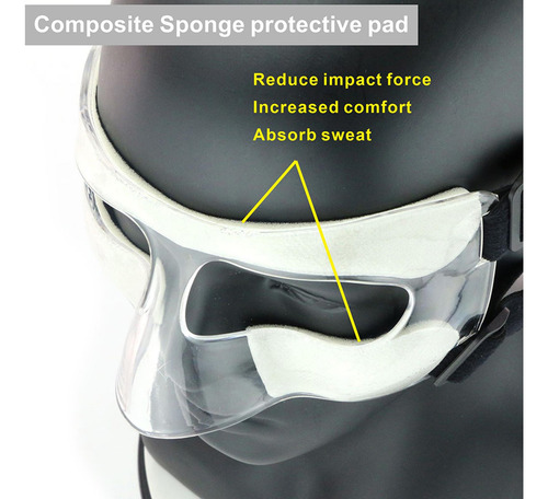 Máscara De Baloncesto Protector Facial Para Nariz Rota