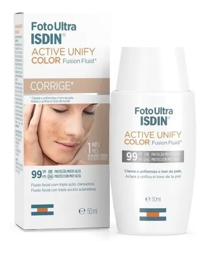 Isdin Foto Ultra Active Unify Fusion Fluid Color Aclara Piel