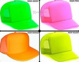 25 Gorra Neón Trailero Esponja Mate Para Personalizar