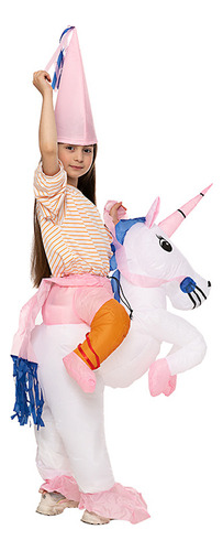 Ropa Inflable De Unicornio Rosa Para Niños En Navidad