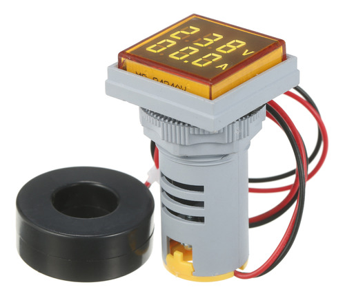 Voltímetro Digital Amperímetro Cuadrado Mini Display Doble L
