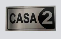 Comprar Kit 14 Placa Aço Inox Casa 1 Casa 2 Até Casa 14 Medida 8x4cm